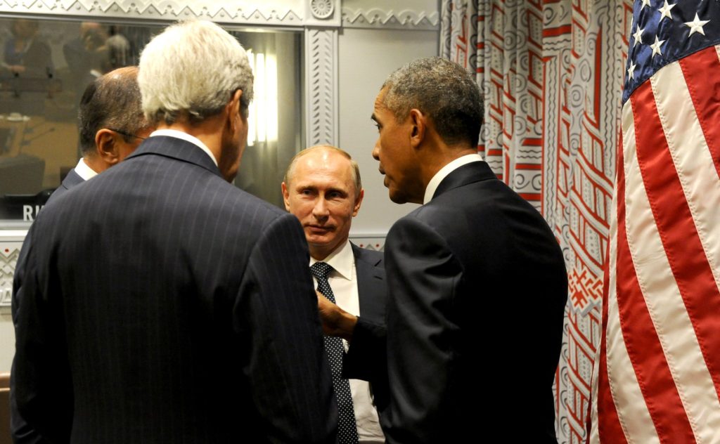 Presidents Vladimir Putin & Barack Obama